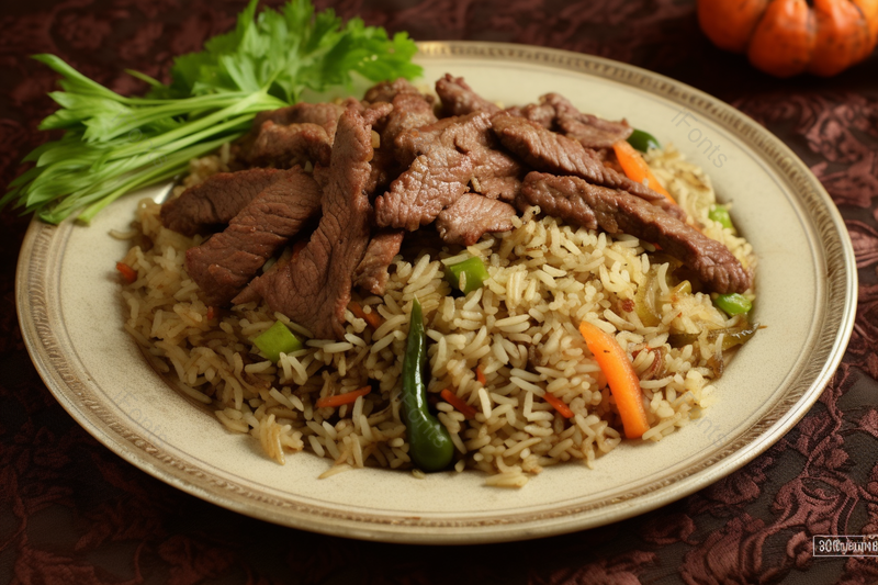 美味黑椒猪肉牛肉炒饭午餐主食,高清,摄影图,摄影图片,图片大全,摄影图免费下载